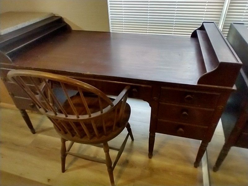 Antique Desk And Chair