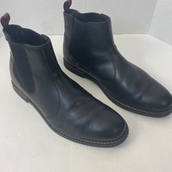 Timberland Men’s Size 12 Earthkeepers Brook Park Chelsea Boots; Black Leather & Nylon
