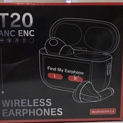 Wireless Earbuds, Bluetooth 5.4 Ear Buds with Multifunctional Touch Screen *WHITE*