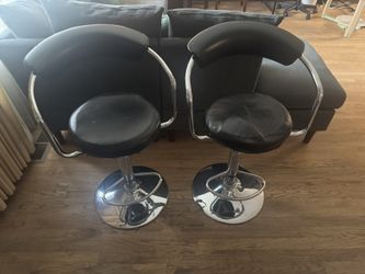 Two Bar Chairs, Rotatable 