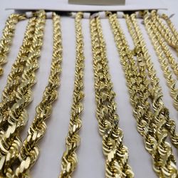 Brand new Diamond cut Rope chains restock! Sizes in stock listed below. 1-14mm