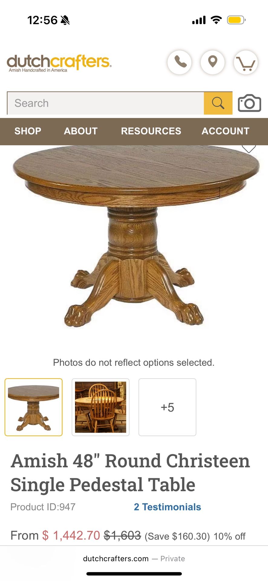 Antique Claw Foot Table