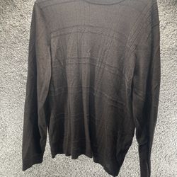 Apt 9 Mens Wool Blend Sweater Shirt Brown Size XLarge Standard Fit Warm Light