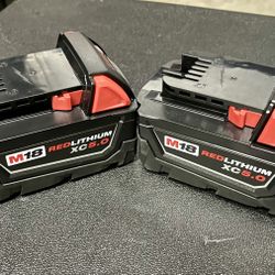 Milwaukee 18v Batteries 