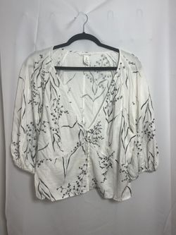Black And White Blouse