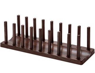 Dish Rack 14", Adjustable Vertical Plate & Lid Organizer