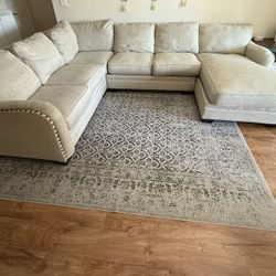 Ashley Beige Sectional Couch