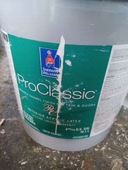 5 gallons Interior Semigloss White Paint
