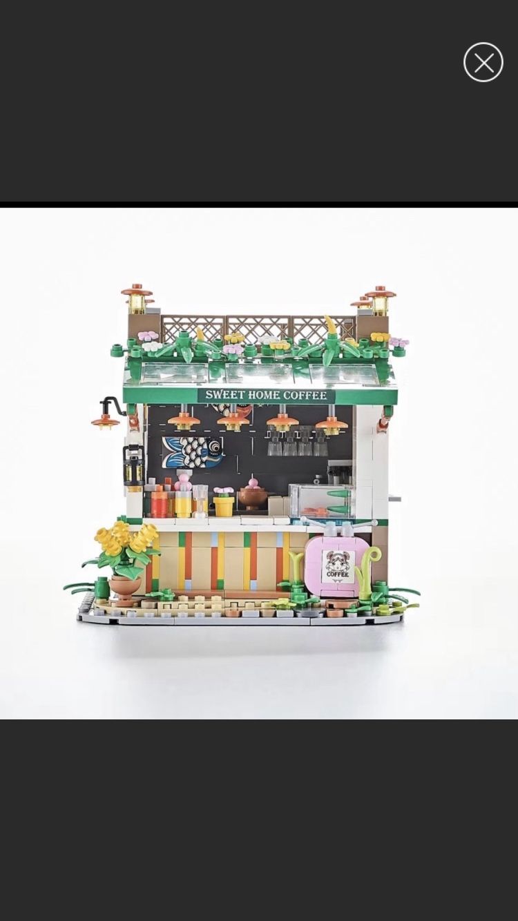 NWT Coffee Shop 643 PCs Building Set