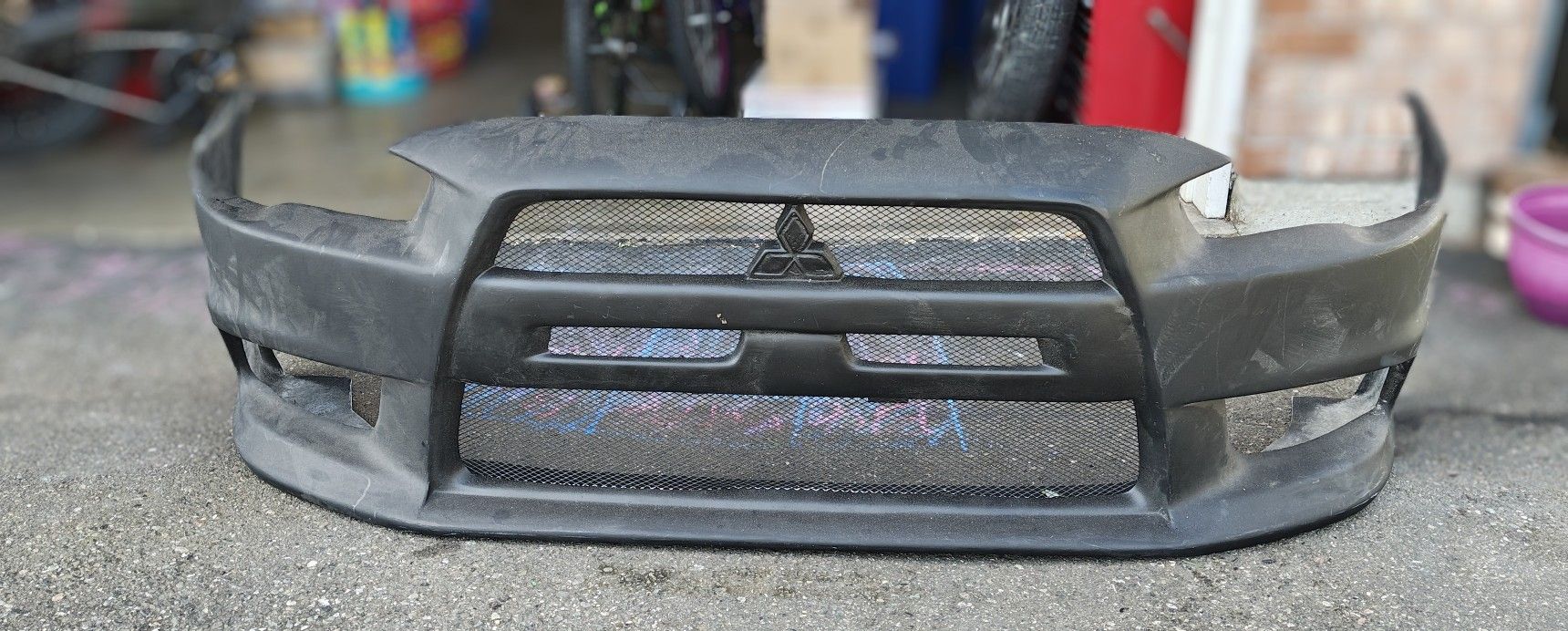 DURAFLEX® 109413 - Evo X V3 Style Fiberglass Front Bumper Cover (Unpainted)