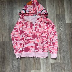 Pink Bape Zip Up