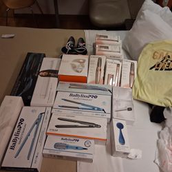 Hair Flat Iron And Curlers 