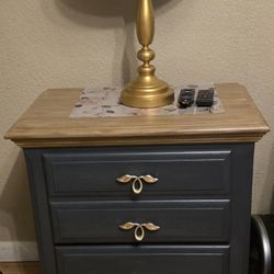 2 Drawer Side Table 