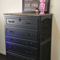 French Provincial Tall Chest of Drawers 