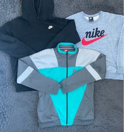 Men Size Large Nike Hoodie Sweatshirt Fleece Bundle Lot of 3