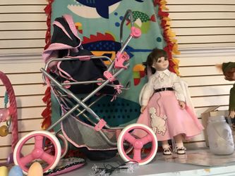 Kids Doll Stroller with carrier