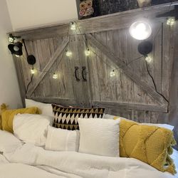 Barn Door Headboard ( king size )