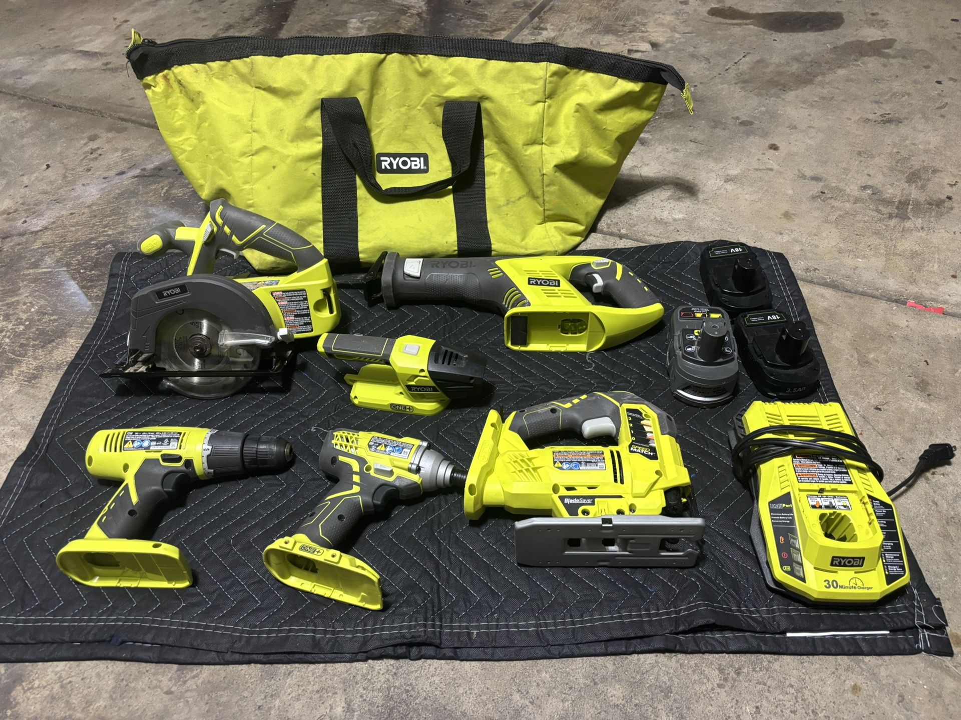 Ryobi 18V One + Tool Kit W/Bag