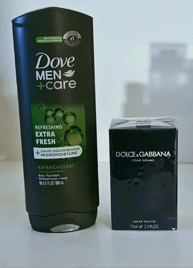 Dolce And Gabbana Cologne With Dove Mens Care Body Wash