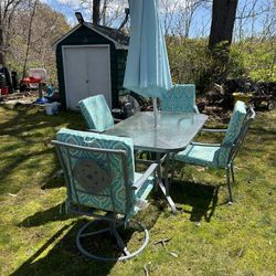 Aqua Outdoor Patio Set
