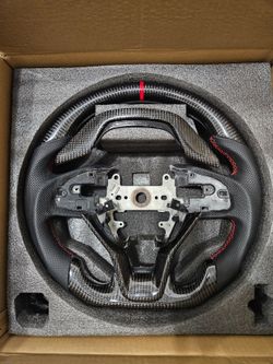 BRAND NEW 2018-2022 HONDA ACCORD Real Carbon Fiber Steering Wheel W/ Replacement Trims