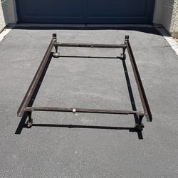 Twin Size Bed Frame W/Wheels