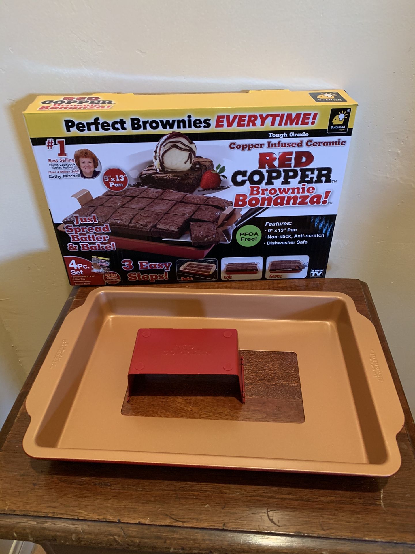 *New* Red Copper Brownie Bonanza Pan by Bulbhead