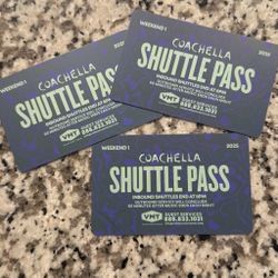 Coachella Wknd 1 Shuttle Pass 