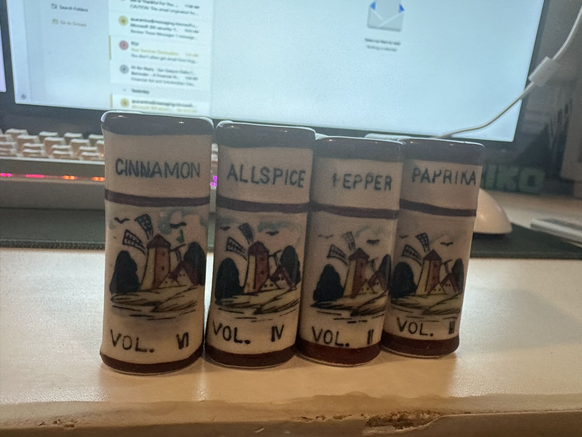 space salt and pepper shakers