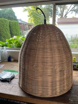 Rattan pendant light