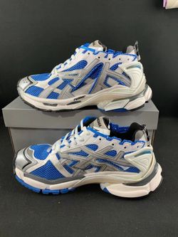 Blue and white runners