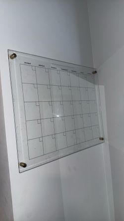 Glass calendar