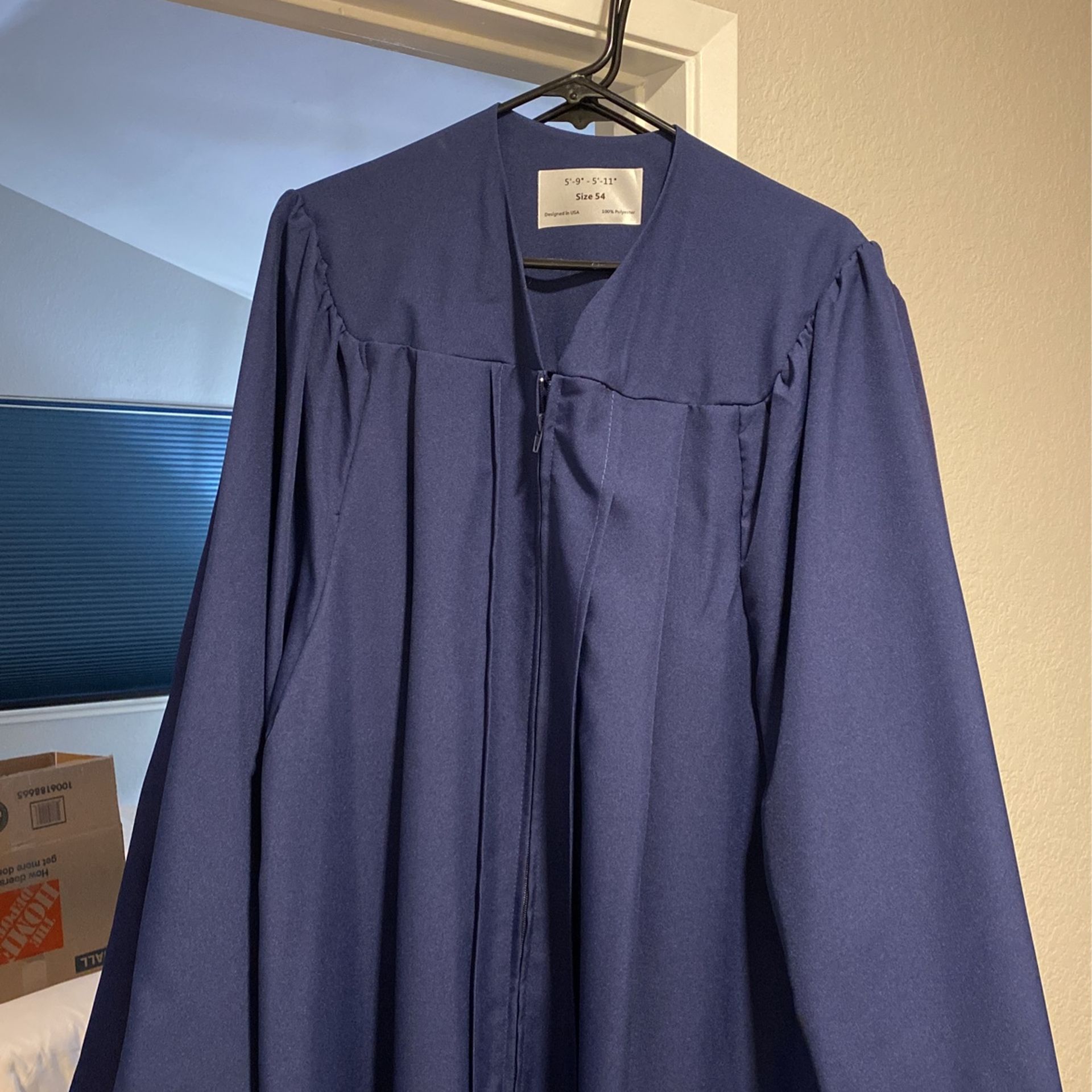 Navy Blue Graduation Gown