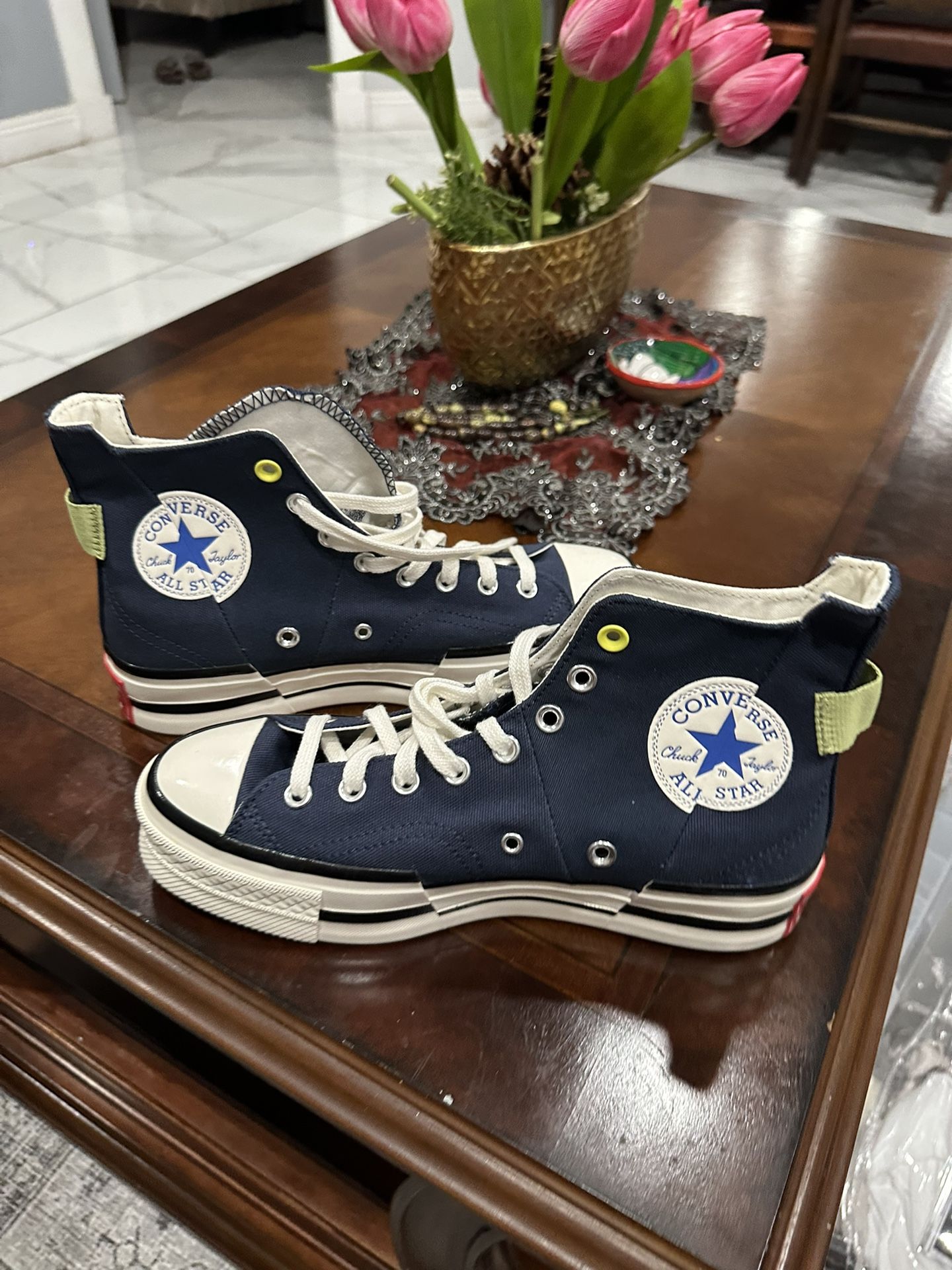 New Converse Chuck 70 Plus Heel Loop Sneakers in Navy size 8 Men - 10 women 
