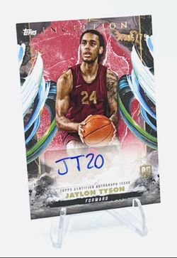 2024-25 Topps Inception - Autograph Jaylon Tyson #RA-JT 15/75