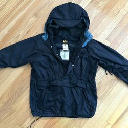 Unisex XS (Fits Like Men Small)- Vintage REI Elements Jacket Water Resistant Wind Snow Anorak Coat 