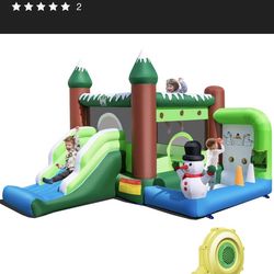 Winter themed bounce house