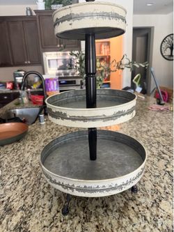 Three tier serving tray