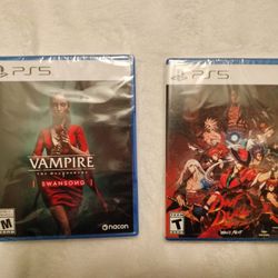 Brand New ( Unopened) PS5 Games ( Vampire & Dnf Duel ) Price Is For Both .... Firm On Price. PICK UP ONLY