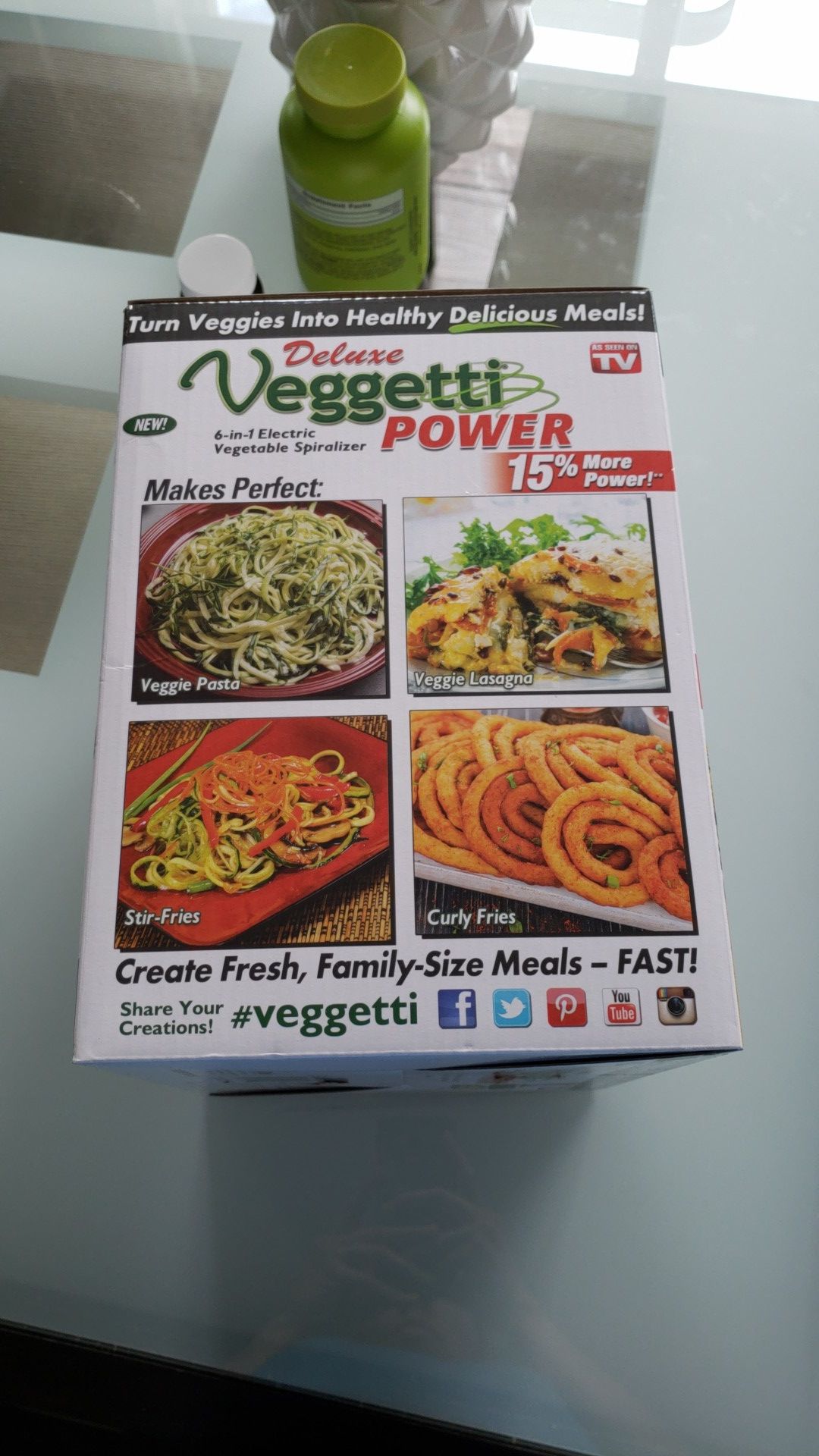 Veggetti Power Deluxe 6in1 Electric Spiralizer 