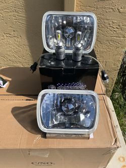 Nissan hardbody 87-97 new headlights and led bulbs