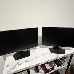 Two Dell Monitors