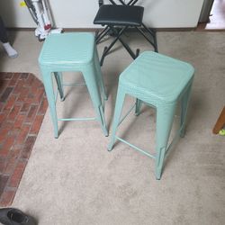 Green Bar Stools