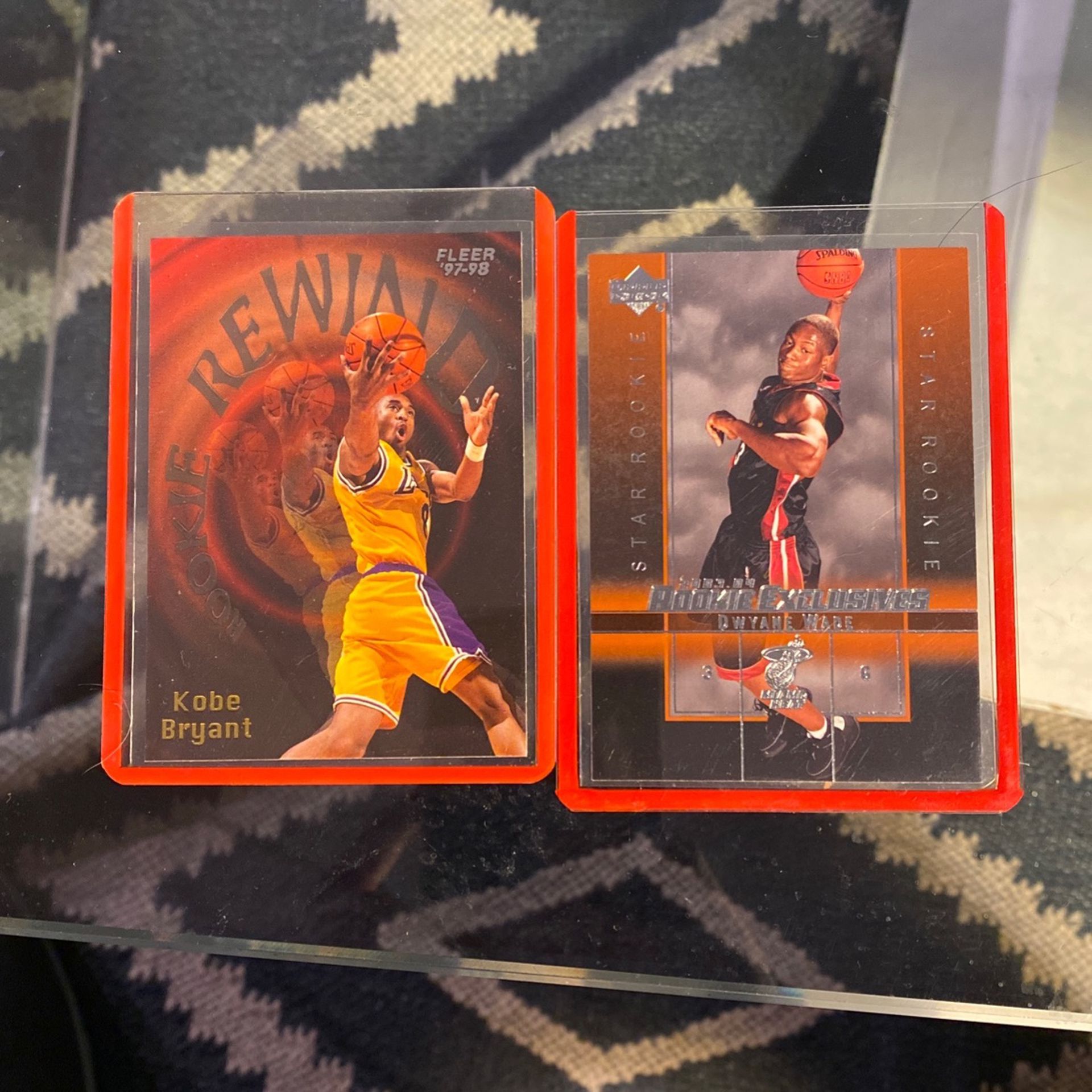 2 Basketball Cards / Kobe, Wade