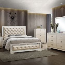 luxury retreat with this elegant, modern bedroom set—designed to impress and built for comfort.