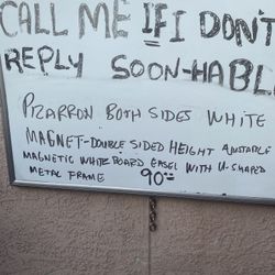 Double Sided Magnetic Easel Pizarron 