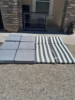 Pairs Of Outdoor Patio Chaise Lounge Pool Chair Cushions $25 pair See All Photos Read Description