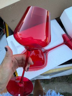 Red Wine Glasses Set of 2