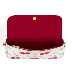 LOUIS VUITTON x Takashi Murakami Takashi Murakami Co-branded Wallet On Chain lvy Cherry Series Hardware Accessories Monogram Cherry Canvas (p419)75