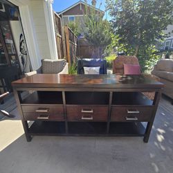 Hampton Bay Tv Entertainment Console Buffet Table